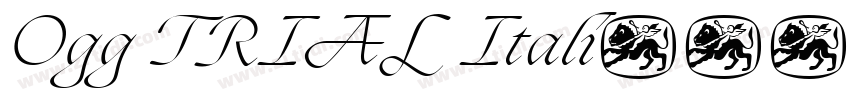 Ogg TRIAL Itali字体转换